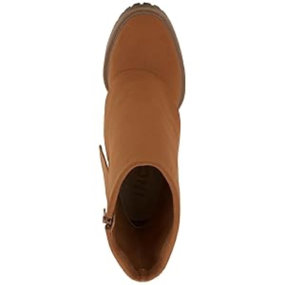 I.N.C. Suede Acelina Fold-Over Cuffed platform Dress heel Booties Size 8 NWT - Picture 8 of 17